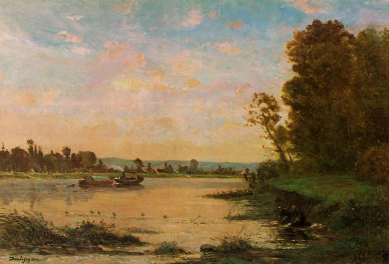 Charles-Francois Daubigny Summer Morning on the Oise china oil painting image